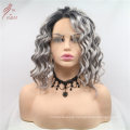 Best Quality Affordbale Ombre Grey Synthetic Wig